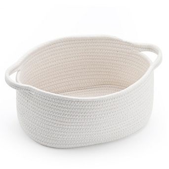 Cute Woven Basket Handle Gift Organizer