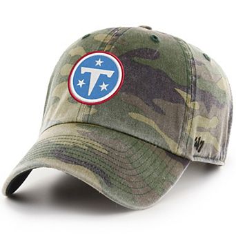 Men's '47 Camo Tennessee Titans Clean Up Adjustable Hat