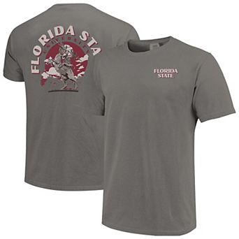 Men's Gray Florida State Seminoles Comfort Colors Team Statue T-Shirt