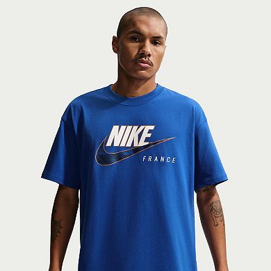 Men's Nike Blue France National Team Futura T-Shirt