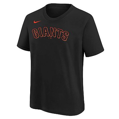 Youth Nike Black San Francisco Giants Wordmark T-Shirt