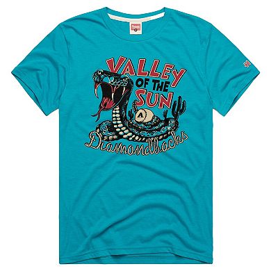 Men's Homage Teal Arizona Diamondbacks Tri-Blend Hyperlocal T-Shirt