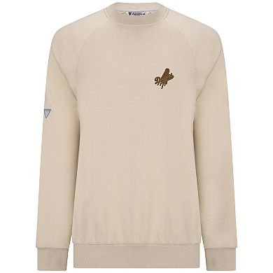Men's Levelwear Khaki Los Angeles Dodgers Connect Logo Sweatshirt