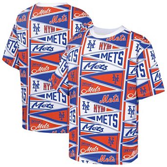 Youth Outerstuff Orange New York Mets All-Over Pennant T-Shirt