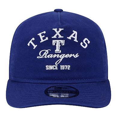 Men's New Era Royal Texas Rangers Stacked 19TWENTY Adjustable Hat