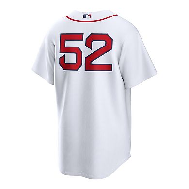 Men's Nike Wilyer Abreu White Boston Red Sox Home Replica Jersey