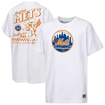 Youth Mitchell & Ness White New York Mets Cooperstown Concession T-Shirt