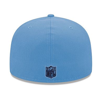 Men's New Era Light Blue Tennessee Titans Script 59FIFTY Fitted Hat