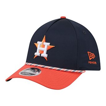 Men's New Era Navy/Orange Houston Astros Rope M-Crown A-Frame 39THIRTY Flex Hat