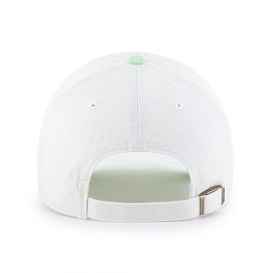 Women's '47 White/Green Athletics Gelato Two-Tone Clean Up Adjustable Hat