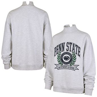 Women's '47 Gray Penn State Nittany Lions Laurel Arch Mock Neck Sweatshirt
