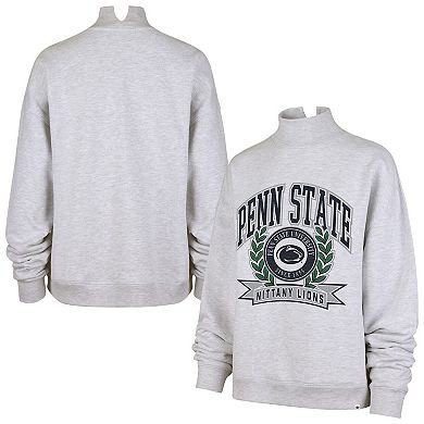 Women's '47 Gray Penn State Nittany Lions Laurel Arch Mock Neck Sweatshirt