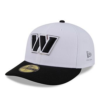 Men's New Era White/Black Washington Commanders 2026 NFL Draft Pre-Curved 59FIFTY Fitted Hat