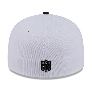 Men's New Era White/Black Washington Commanders 2026 NFL Draft Pre-Curved 59FIFTY Fitted Hat