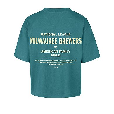 Women's '47 Teal Milwaukee Brewers Contemporary Basics Leon City T-Shirt