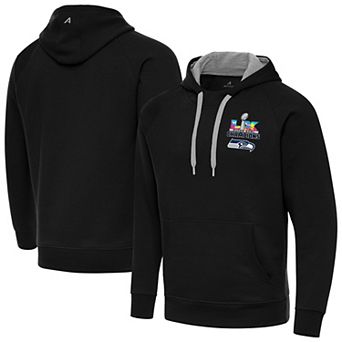 Men's Antigua Black Seattle Seahawks Super Bowl LX Champions Victory Hoodie