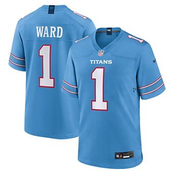 Men's Nike Cameron Ward Light Blue Tennessee Titans Game Jersey