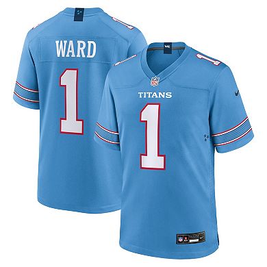 Men's Nike Cameron Ward Light Blue Tennessee Titans Game Jersey