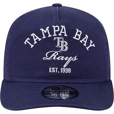 Men's New Era Navy Tampa Bay Rays Stacked 19TWENTY Adjustable Hat