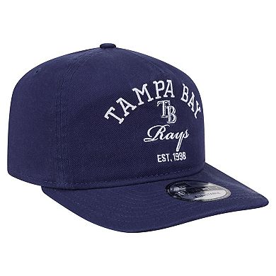 Men's New Era Navy Tampa Bay Rays Stacked 19TWENTY Adjustable Hat