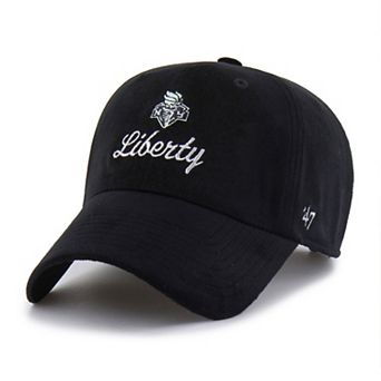 Unisex '47 Black New York Liberty Spirited Velour Clean Up Adjustable Hat