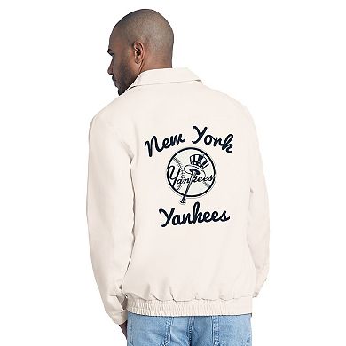 Men's Starter White New York Yankees Franchise Lightweight Full-Zip Jacket