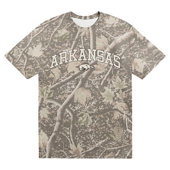 Men's Uscape Apparel Camo Arkansas Razorbacks Back Bay Heavyweight T-Shirt