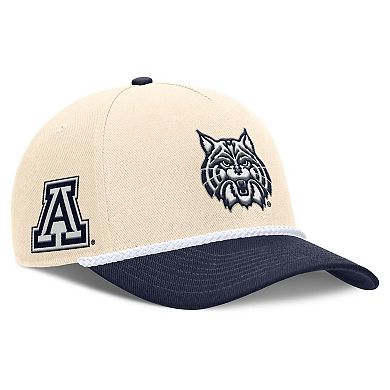 Unisex Nike Natural Arizona Wildcats 2026 Primetime Natural 5-Panel Rope 2-Tone Rise Hat