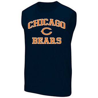 Men's Fanatics Navy Chicago Bears Big & Tall Hart & Soul Muscle Tank Top