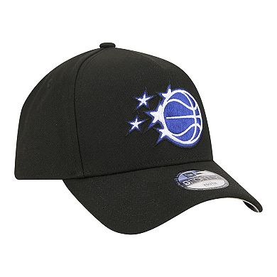 Youth New Era Black Orlando Magic 9FORTY A-Frame Adjustable Hat
