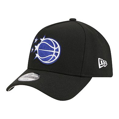 Youth New Era Black Orlando Magic 9FORTY A-Frame Adjustable Hat