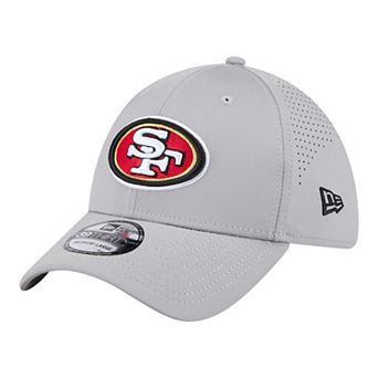 Men's New Era Gray San Francisco 49ers Perforated 39THIRTY Flex Hat