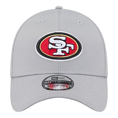 Men's New Era Gray San Francisco 49ers Perforated 39THIRTY Flex Hat