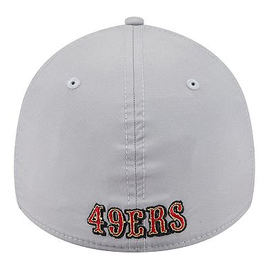 Men's New Era Gray San Francisco 49ers Perforated 39THIRTY Flex Hat