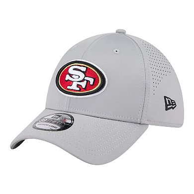 Men's New Era Gray San Francisco 49ers Perforated 39THIRTY Flex Hat