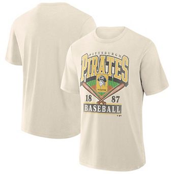 Men's Profile Cream Pittsburgh Pirates Big & Tall Screen Print T-Shirt