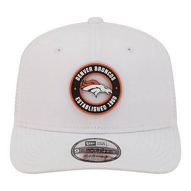 Men's New Era White Denver Broncos COOLERA 9SEVENTY Adjustable Hat