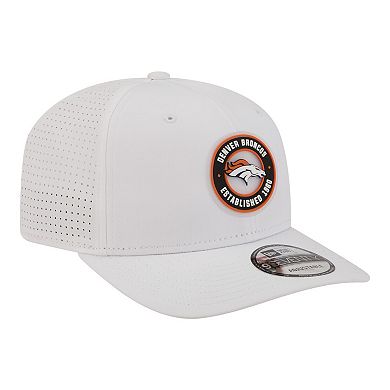 Men's New Era White Denver Broncos COOLERA 9SEVENTY Adjustable Hat