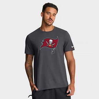 Men's Nike Anthracite Tampa Bay Buccaneers Essential Logo T-Shirt
