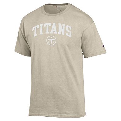 Men's Champion Oatmeal Tennessee Titans Jersey T-Shirt