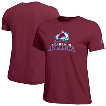 Women's Champion Burgundy Colorado Avalanche Wordmark Lockup T-Shirt