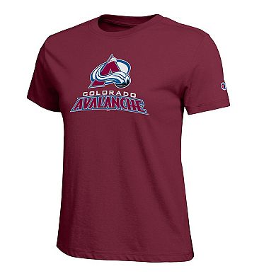 Women's Champion Burgundy Colorado Avalanche Wordmark Lockup T-Shirt