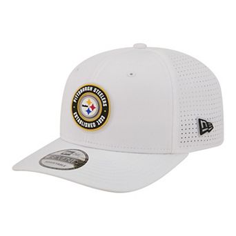Men's New Era White Pittsburgh Steelers COOLERA 9SEVENTY Adjustable Hat