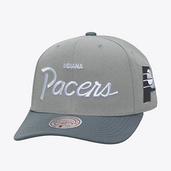 Men's Mitchell & Ness Gray Indiana Pacers Thunderstorm Head Coach Pro Crown Snapback Hat