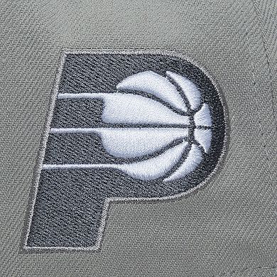 Men's Mitchell & Ness Gray Indiana Pacers Thunderstorm Head Coach Pro Crown Snapback Hat