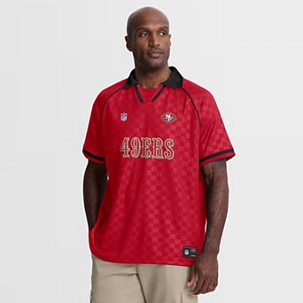 Men's Fanatics Scarlet/Black San Francisco 49ers Homerun Raglan V-Neck Polo