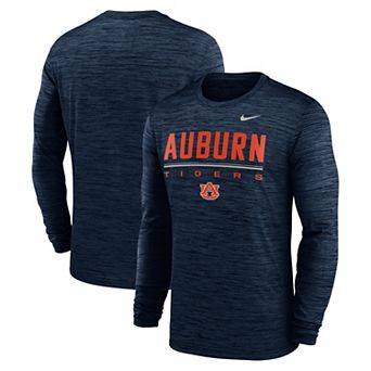 Men's Nike Navy Auburn Tigers Sideline Velocity Dri-FIT Long Sleeve T-Shirt