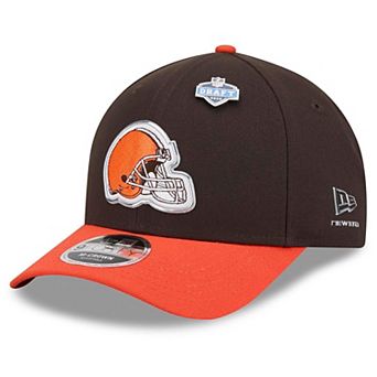 Men's New Era Brown/Orange Cleveland Browns 2026 NFL Draft 9FORTY M-Crown Adjustable Hat