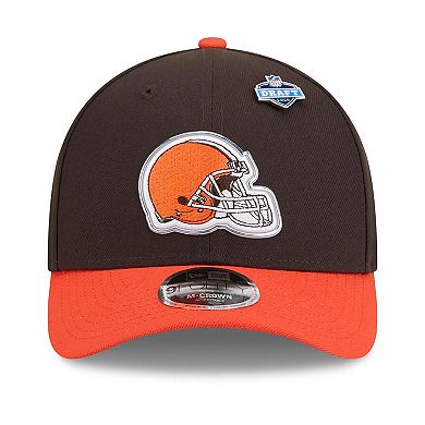 Men's New Era Brown/Orange Cleveland Browns 2026 NFL Draft 9FORTY M-Crown Adjustable Hat