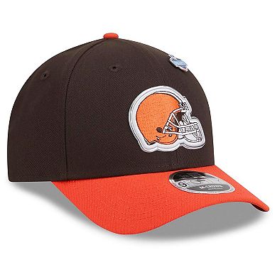 Men's New Era Brown/Orange Cleveland Browns 2026 NFL Draft 9FORTY M-Crown Adjustable Hat
